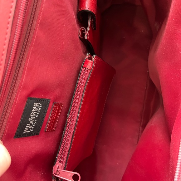 Wilson’s leather red tote, excellent condition ❗️ - Picture 8 of 9